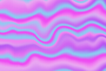 Soft Pink and Blue Wavy Holographic Gradient
