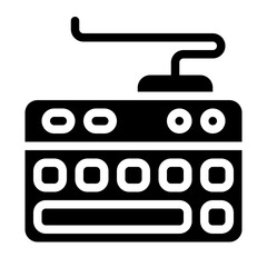 Electric Keyboard solid icon