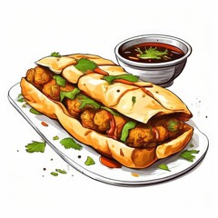 the AI Image Generator, Lettuce Sandwich