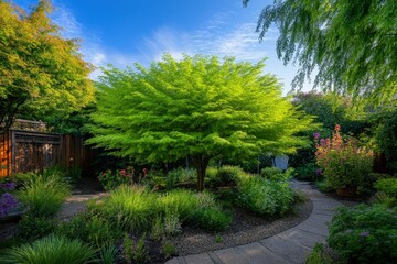 Obraz premium Rocky trail pathway with natural landscape view of snowcapped mountain range with cloudy blue sky- Himalayas ridge, Nepal. Beautiful simple AI generated image