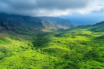 Obraz premium Amazing mountains on Himalayas - Nepal.. Beautiful simple AI generated image