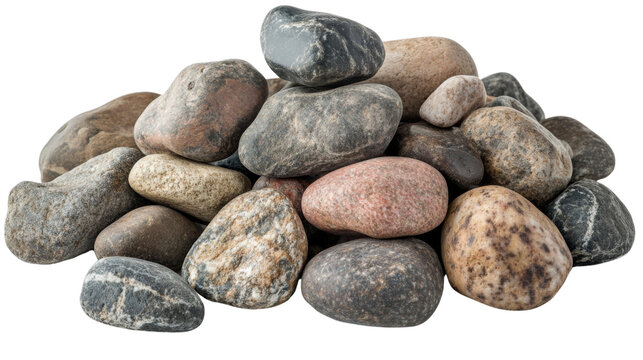 River stones transparent background