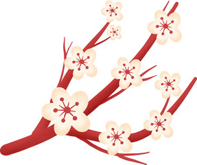 Happy chinese new year elements