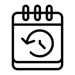 Calendar line icon