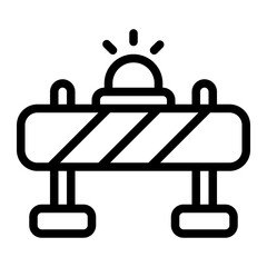 Barrier line icon