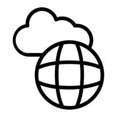 Cloud Computing line icon