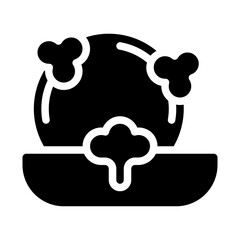 Dishwashing solid icon