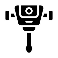 Hydraulic Breaker solid icon