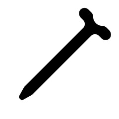 Nail solid icon