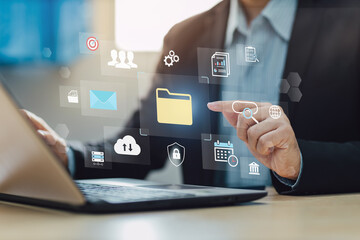 Document Management System (DMS) Online document file data software for efficient archiving lead to successful business process for company.