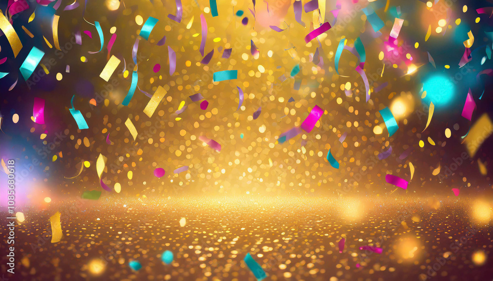 Poster a vibrant array of colored powders fills the air, creating an enchanting ambiance perfect for a cele