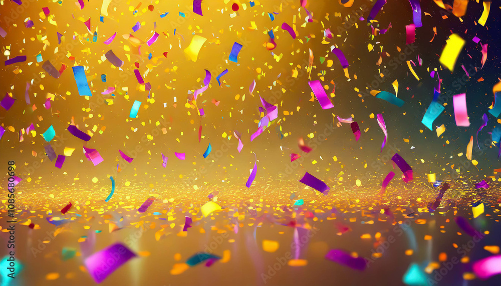 Poster colorful abstract patterns create a vibrant display against a dark background during a celebration a