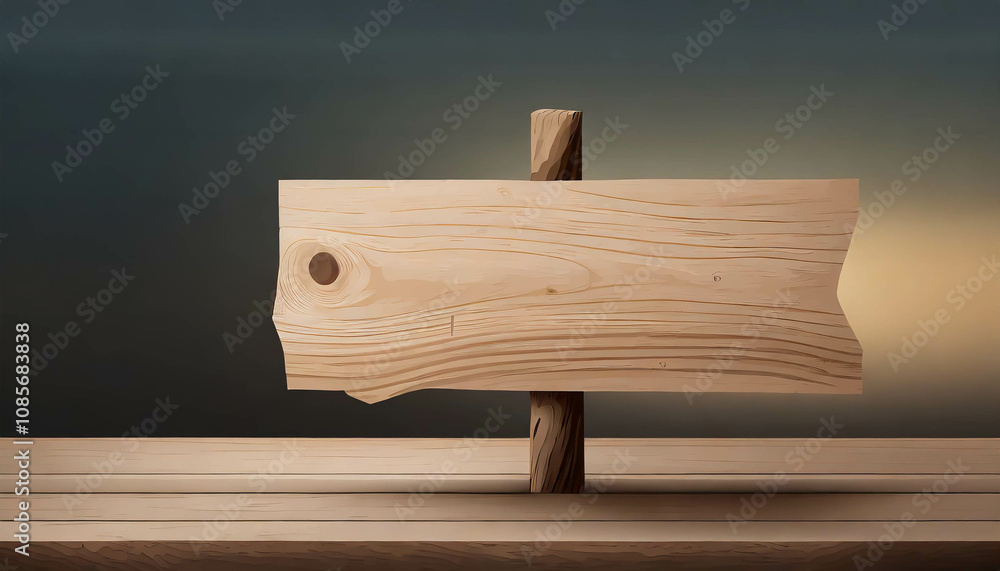 Poster a rustic wooden table is positioned on a textured surface, complemented by wooden accents, creating 