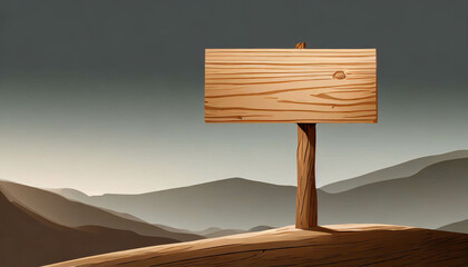 A wooden picture frame stands prominently against a backdrop of majestic mountains and a tranquil river at sunset, showcasing nature's beauty and tranquility.