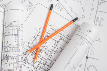 electrical engineering drawings printing and pencil