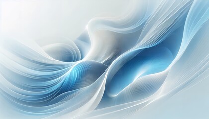 Stunning Futuristic Abstract Background with Flowing Blue and White Waves – Perfect for Modern Designs