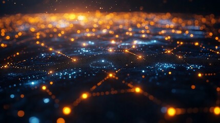 Fototapeta premium Ecommerce connectivity concept featuring radiant data pathways secure online transaction hubs interactive visuals representing seamless digital commerce