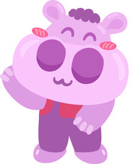 Cute little hippo elements