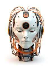 Person Interacted with Smart Speaker and Digital Assistant in 3D Flat Icon