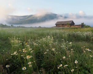 Foggy landscape