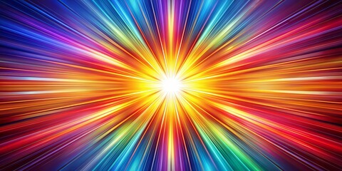 Fototapeta premium Abstract Radiating Lines of Light, Digital Art, Abstract Background, Light Effects , abstract, colorful, light