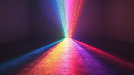 Obraz premium Rainbow Laser Light Show