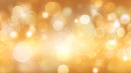 Fototapeta premium Golden Abstract Background With Sparkling Lights