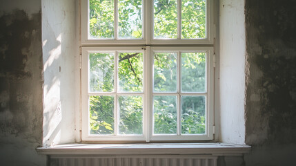Fototapeta premium architecture window building interior design Generative AI 
