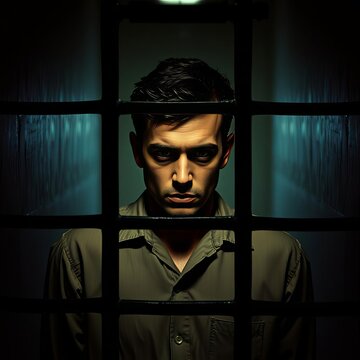 Un hombre en prisi&oacute;n, c&aacute;rcel, calabozo, prisionero