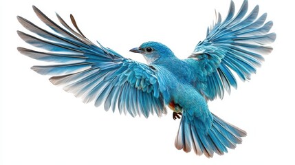 Angel wing bird white background