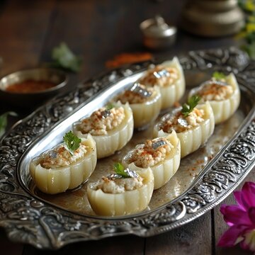 indian parwal mithai, stuffed pointed gourd sweet