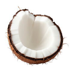 A coconut isolated on white background PNG transparent