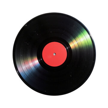 A vinyl record isolated on white background PNG transparent