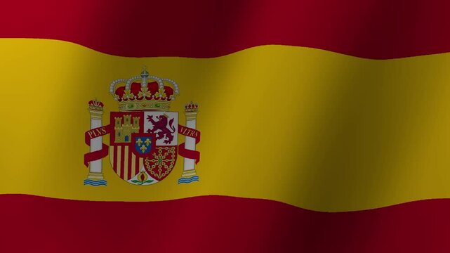 The Spanish flag waves proudly, a symbol of rich history and vibrant culture.