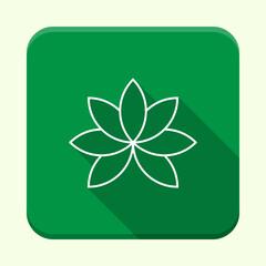 Ecology green app icon. Eco application icon