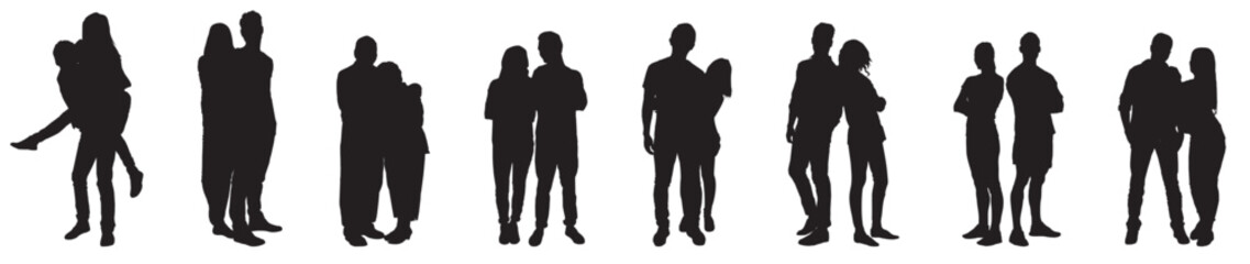 silhouette of a group of person