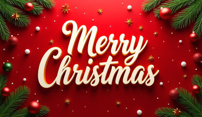 text style merry christmas, luxury text style effect