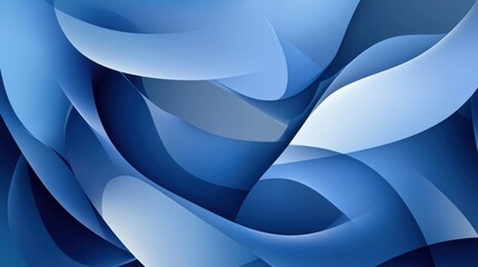 Abstract Blue Wave Pattern Background Featuring Soft Curves and Fluid Shapes for Creative Design and Artistic Projects in Digital Media and Print