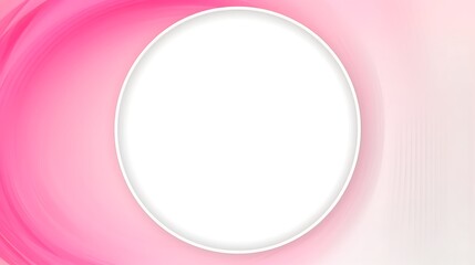Fototapeta premium Abstract Pink Swirls Frame Background Design