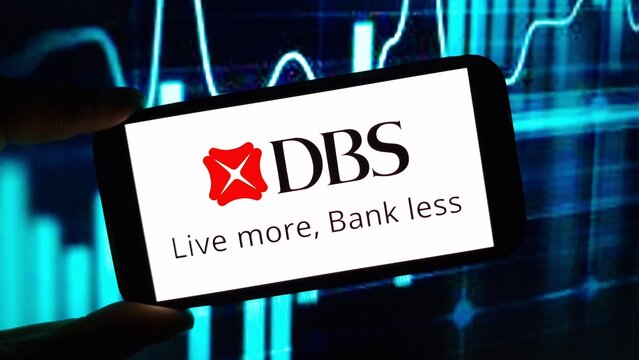 Konskie, Poland - November 15, 2024: DBS Group company logo displayed on mobile phone