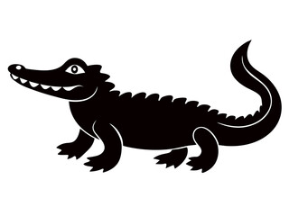 
Create a cute animal line silhouette  art design with a white background