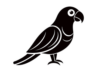 
Create a cute animal line silhouette  art design with a white background