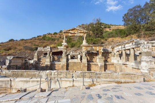 Beautiful view of Ephesus, a very important archaeological site in Turkey