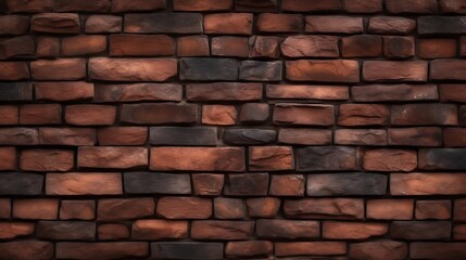 Obraz premium Dark Brown Stone Brick Wall Texture