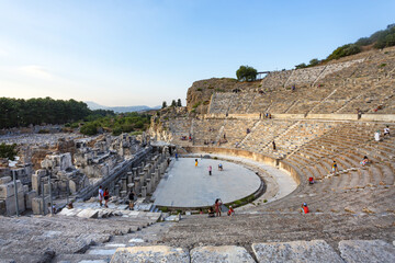 Beautiful view of Ephesus, a very important archaeological site in Turkey