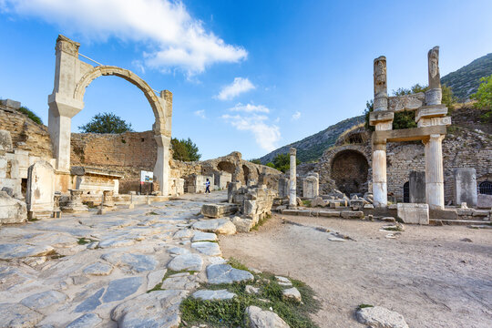 Beautiful view of Ephesus, a very important archaeological site in Turkey