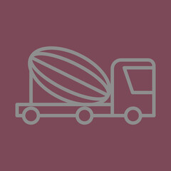 Concrete Mixer Icon Design