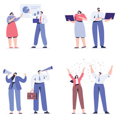 Flat vector illustration pack, Illustration Collection, Business illustration, vector illustration, Minimal Illustration Collection, Social illustration collection, flat illustrations pack, 