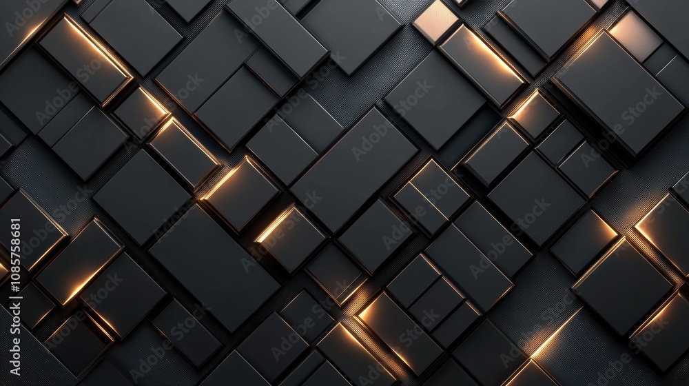 Poster Abstract Textured Background with Geometric Shapes and Glowing Lines Ideal for Modern Design Projects and Creative Digital Applications