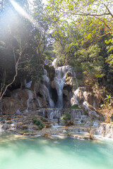 Tat Kuang Si waterfall. Luang Prabang, Laos.